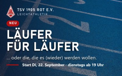 Läufer für Läufer – unser neues Lauftraining startet!